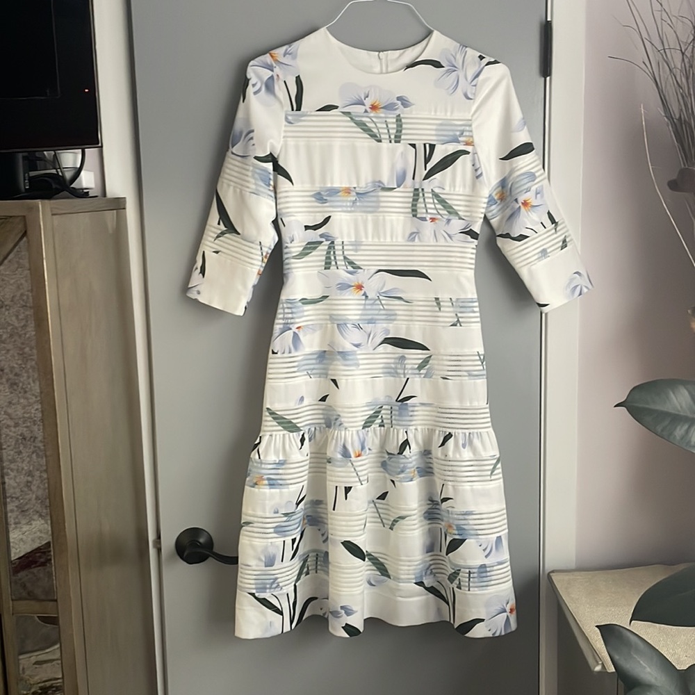 Sara Navon  floral print midi dress, size XS, new